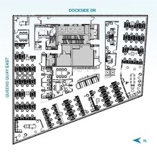 125 Queens Quay E, Toronto, ON à louer Plan d’étage– Image 1 sur 1