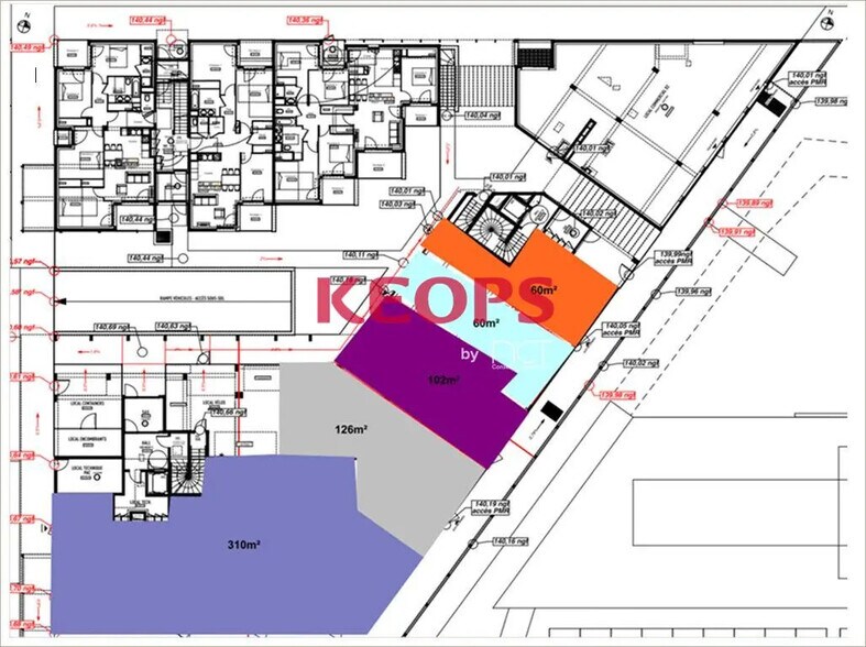 Local commercial dans Seilh à louer - Plan d’étage – Image 2 sur 7