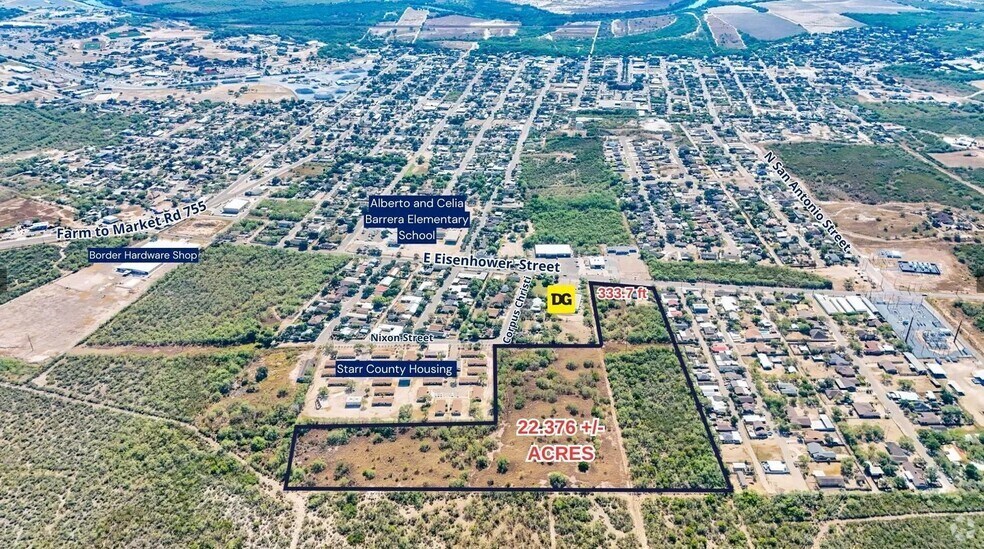109 E Eisenhower St, Rio Grande City, TX à vendre - Aérien – Image 2 sur 3