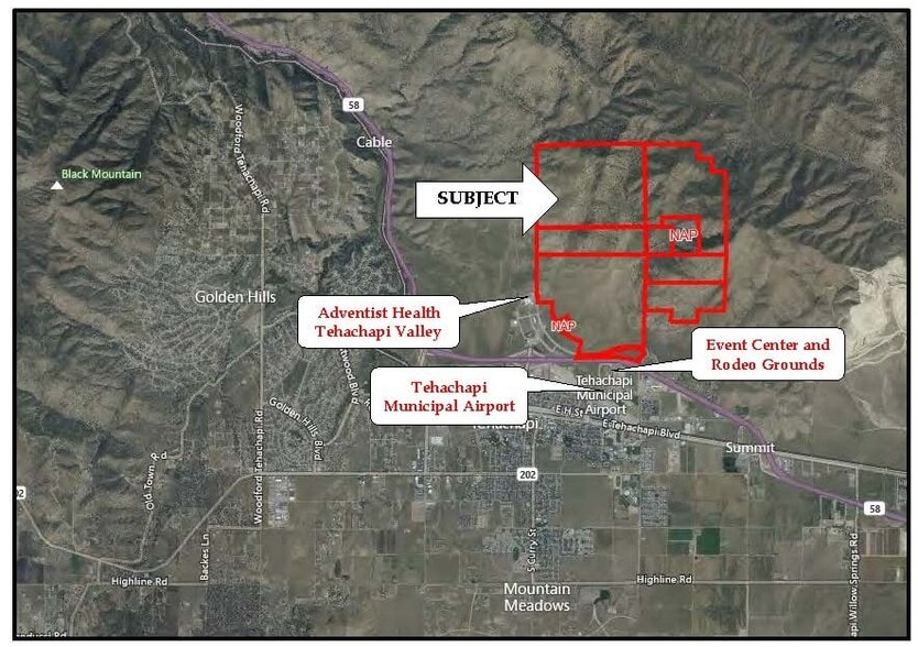 Capital Hills Pky, Tehachapi, CA à vendre - Aérien – Image 3 sur 7