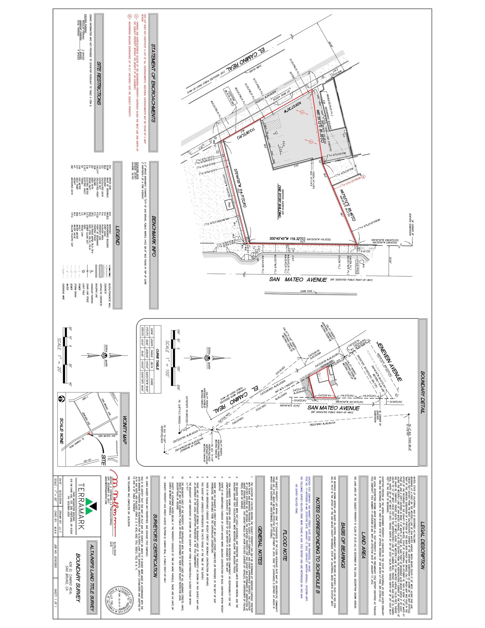 426 El Camino Real, San Bruno, CA à louer Plan de site– Image 1 sur 1