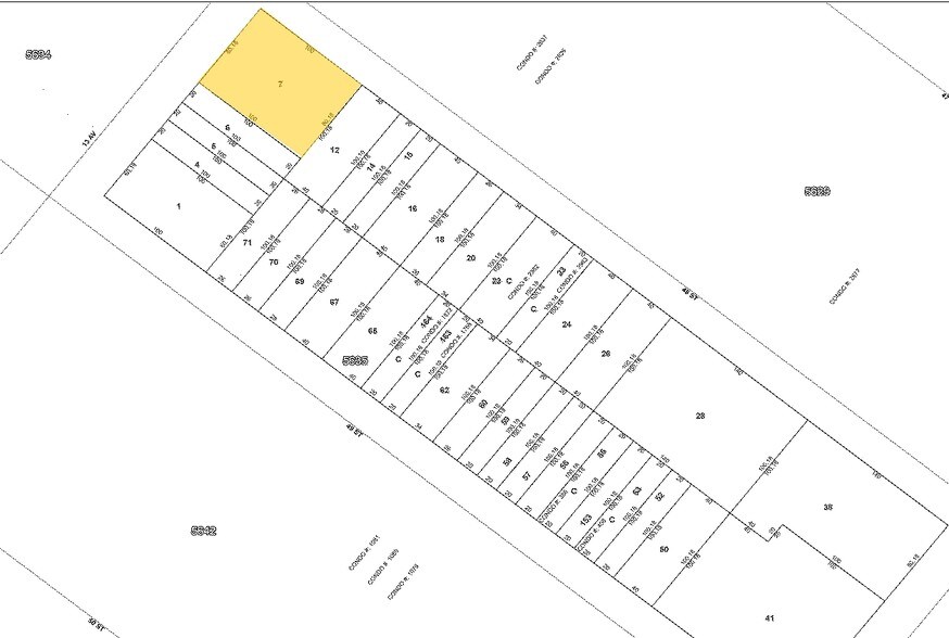 4805 13th Ave, Brooklyn, NY à louer - Plan cadastral – Image 2 sur 8