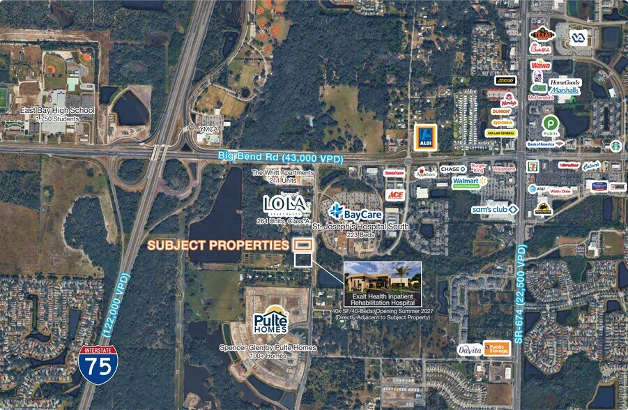 9925 Ridgecrest Dr, Riverview, FL à vendre - Aérien – Image 2 sur 2