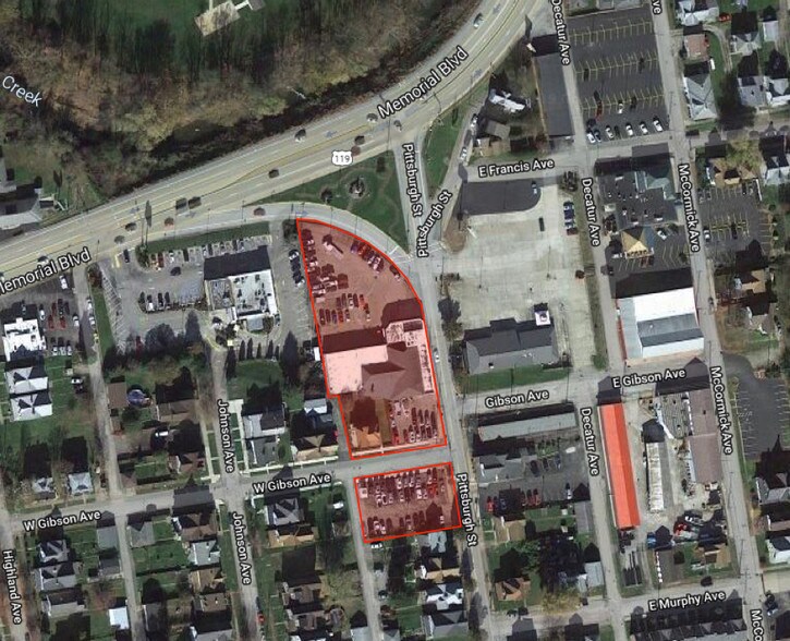 704 N Pittsburgh St, Connellsville, PA à vendre - Aérien – Image 2 sur 2