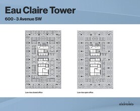 600 3rd Ave SW, Calgary, AB à louer Plan d’étage– Image 1 sur 2