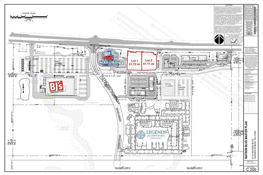 6141 Watson Blvd, Byron, GA à vendre - Plan de site – Image 2 sur 3
