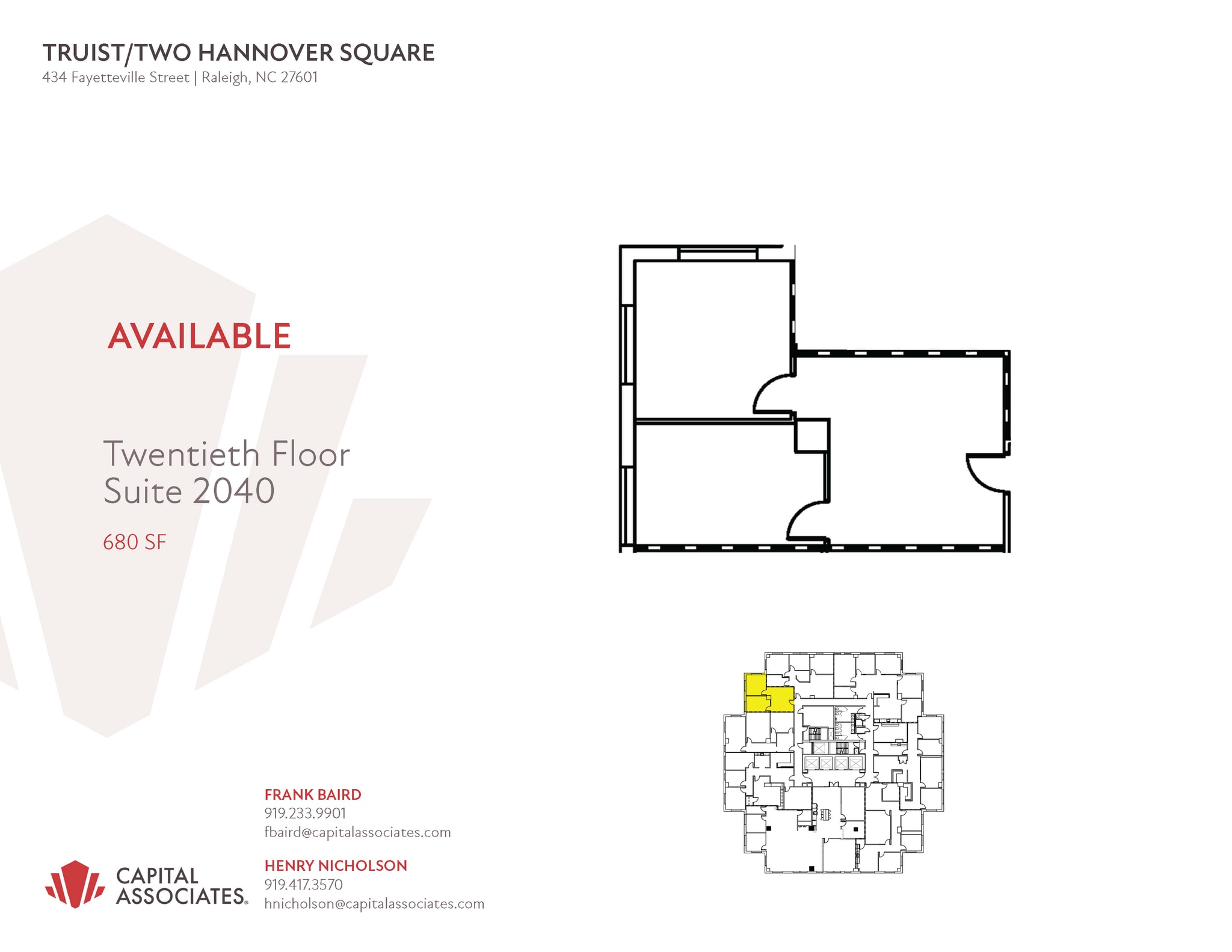 434 Fayetteville St, Raleigh, NC à louer Photo intérieure– Image 1 sur 1