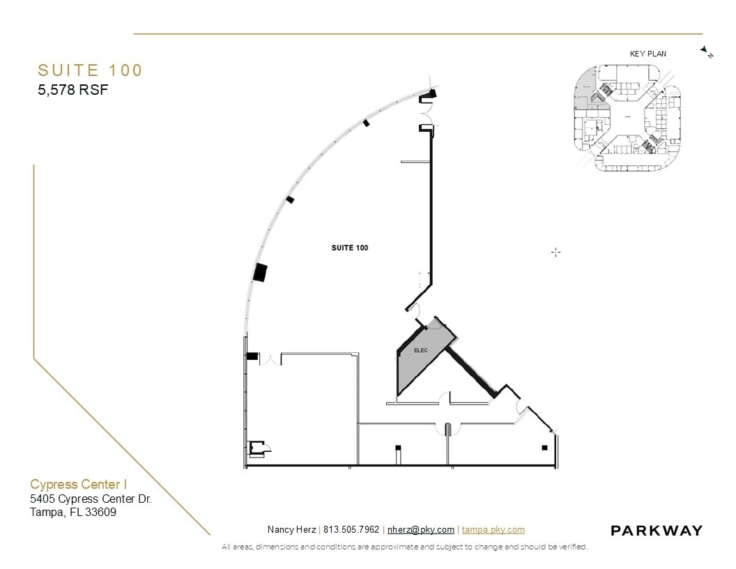 5404 Cypress Center Dr, Tampa, FL à louer Plan d’étage– Image 1 sur 1