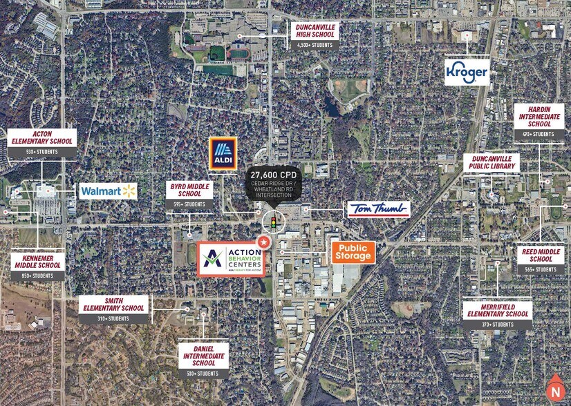 703 S Cedar Ridge Dr, Duncanville, TX à vendre - Aérien – Image 3 sur 9