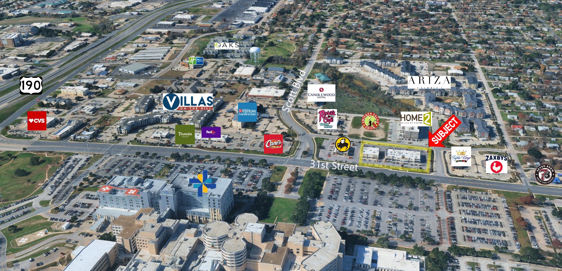 2102 S 31st St, Temple, TX à louer Aérien– Image 1 sur 3