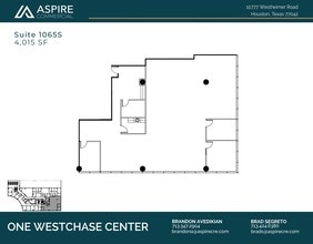 10777 Westheimer Rd, Houston, TX à louer Plan d’étage– Image 1 sur 1