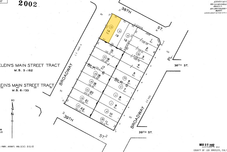 3806 S Broadway St, Los Angeles, CA à vendre - Plan cadastral – Image 2 sur 18