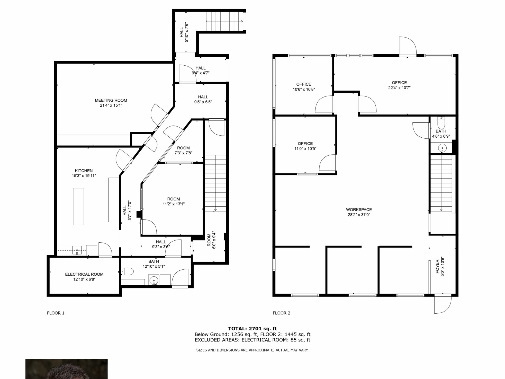 100 Corporate Dr E, Langhorne, PA à louer Plan d’étage– Image 1 sur 2