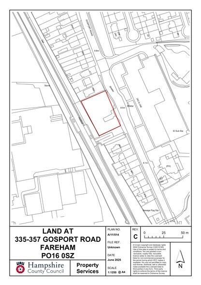 335-357 Gosport Rd, Fareham à vendre - Plan de site – Image 3 sur 3