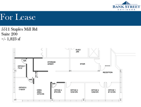 5511 Staples Mill Rd, Richmond, VA à louer Plan d’étage– Image 1 sur 1