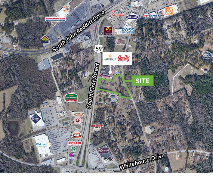 2121 S 1st St, Lufkin, TX à vendre - Aérien – Image 2 sur 21