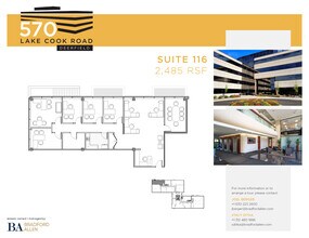 570 Lake Cook Rd, Deerfield, IL à louer Plan d’étage– Image 1 sur 1