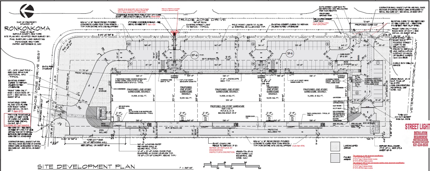 100 Trade Zone Dr, Ronkonkoma, NY à louer Plan d’étage– Image 1 sur 2