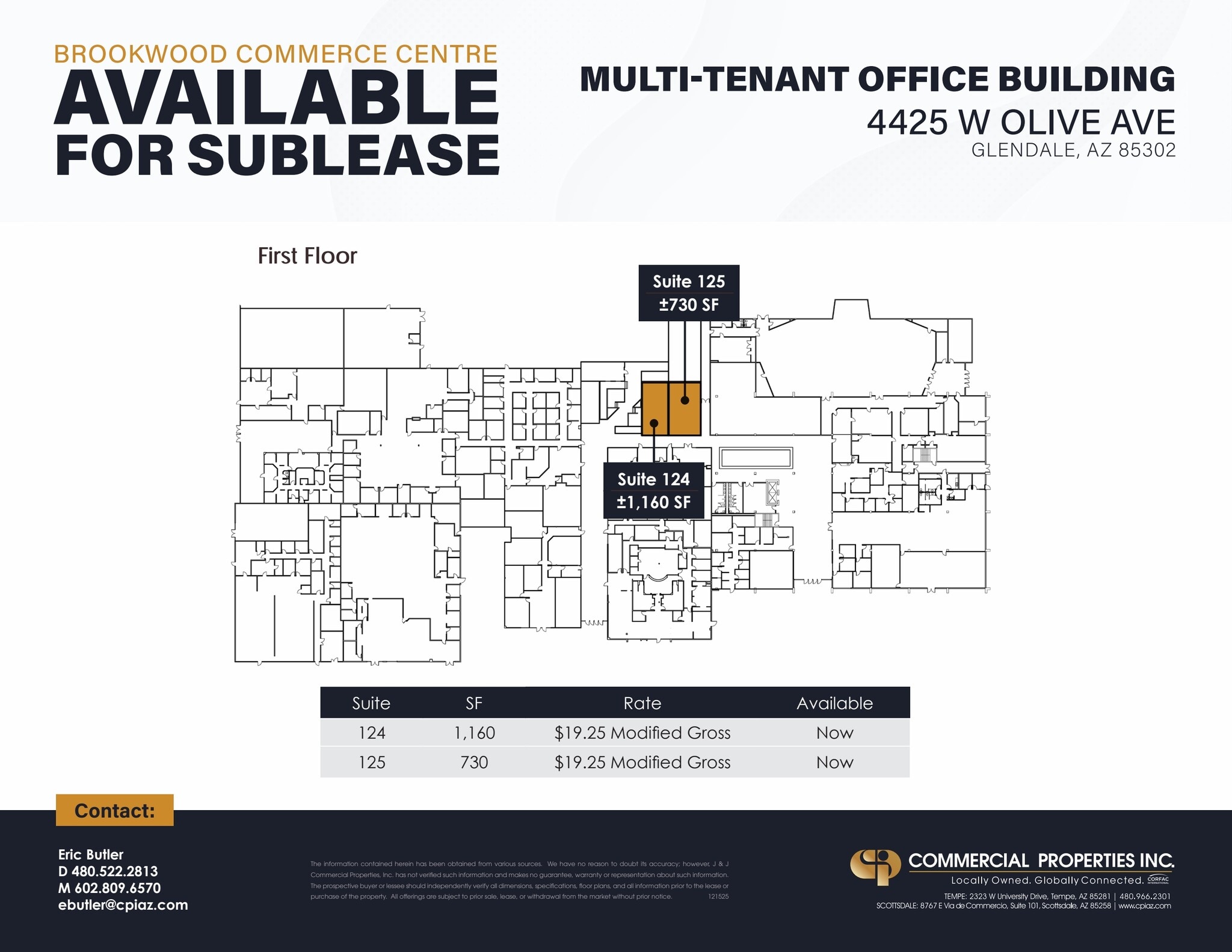 4425 W Olive Ave, Glendale, AZ à louer Plan d’étage– Image 1 sur 1