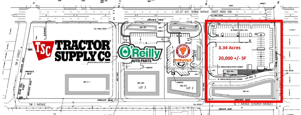 130 SW 3rd St, Williston, FL à louer - Plan de site – Image 2 sur 2