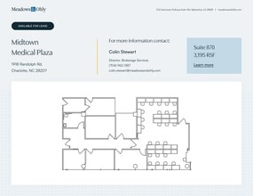 1918 Randolph Rd, Charlotte, NC à louer Plan de site– Image 1 sur 1