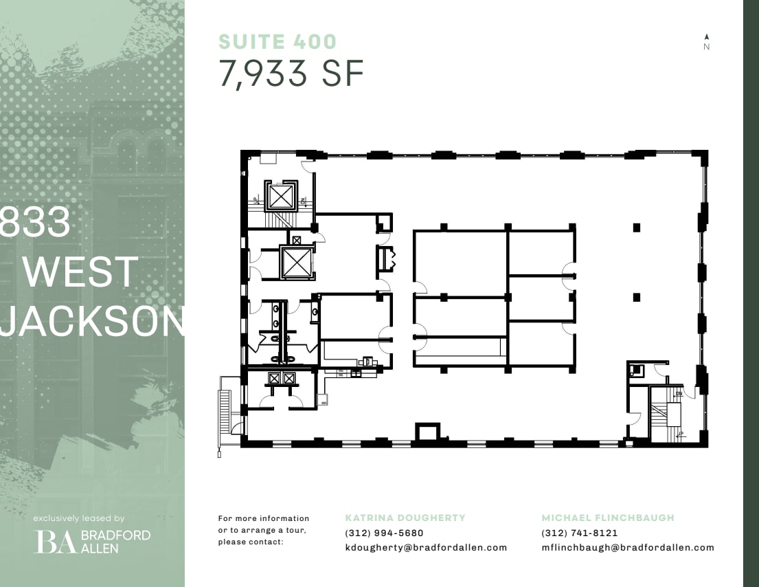 833 W Jackson Blvd, Chicago, IL à louer Plan d’étage– Image 1 sur 6