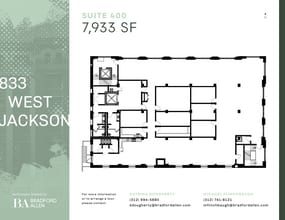 833 W Jackson Blvd, Chicago, IL à louer Plan d’étage– Image 1 sur 6