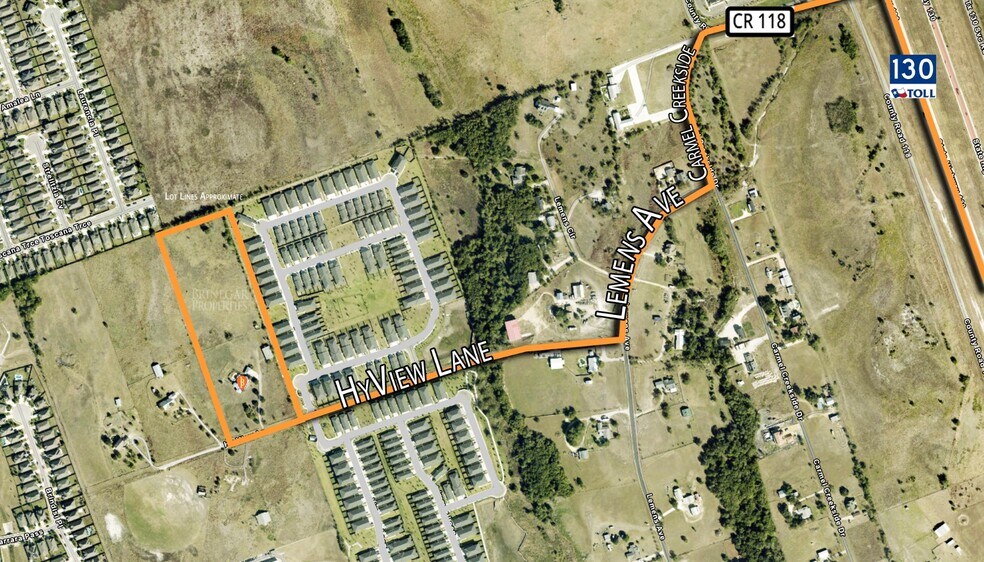 400 Hyview, Hutto, TX à vendre - Aérien – Image 3 sur 6