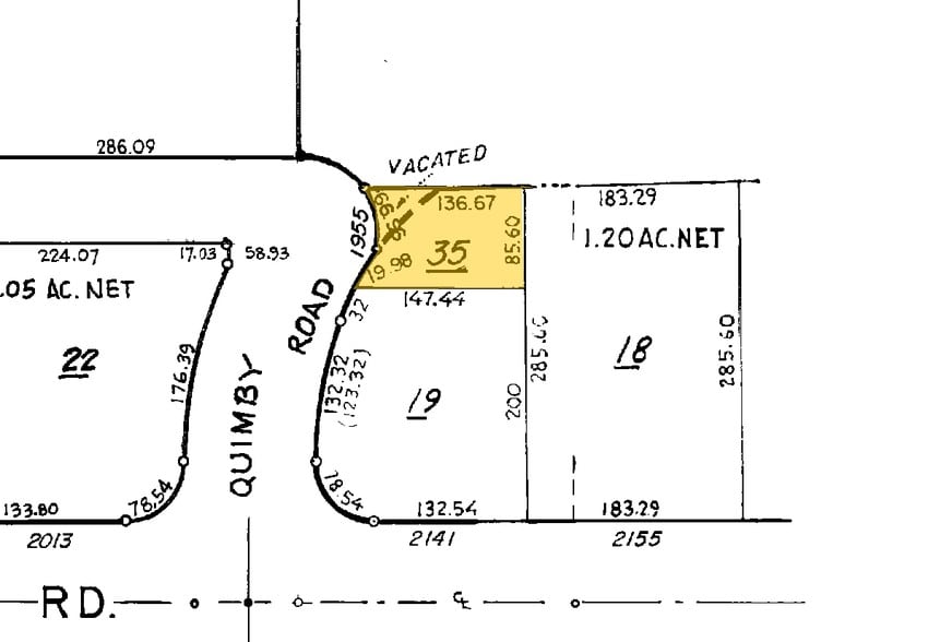 1981-1989 Quimby Rd, San Jose, CA à louer - Plan cadastral – Image 2 sur 15