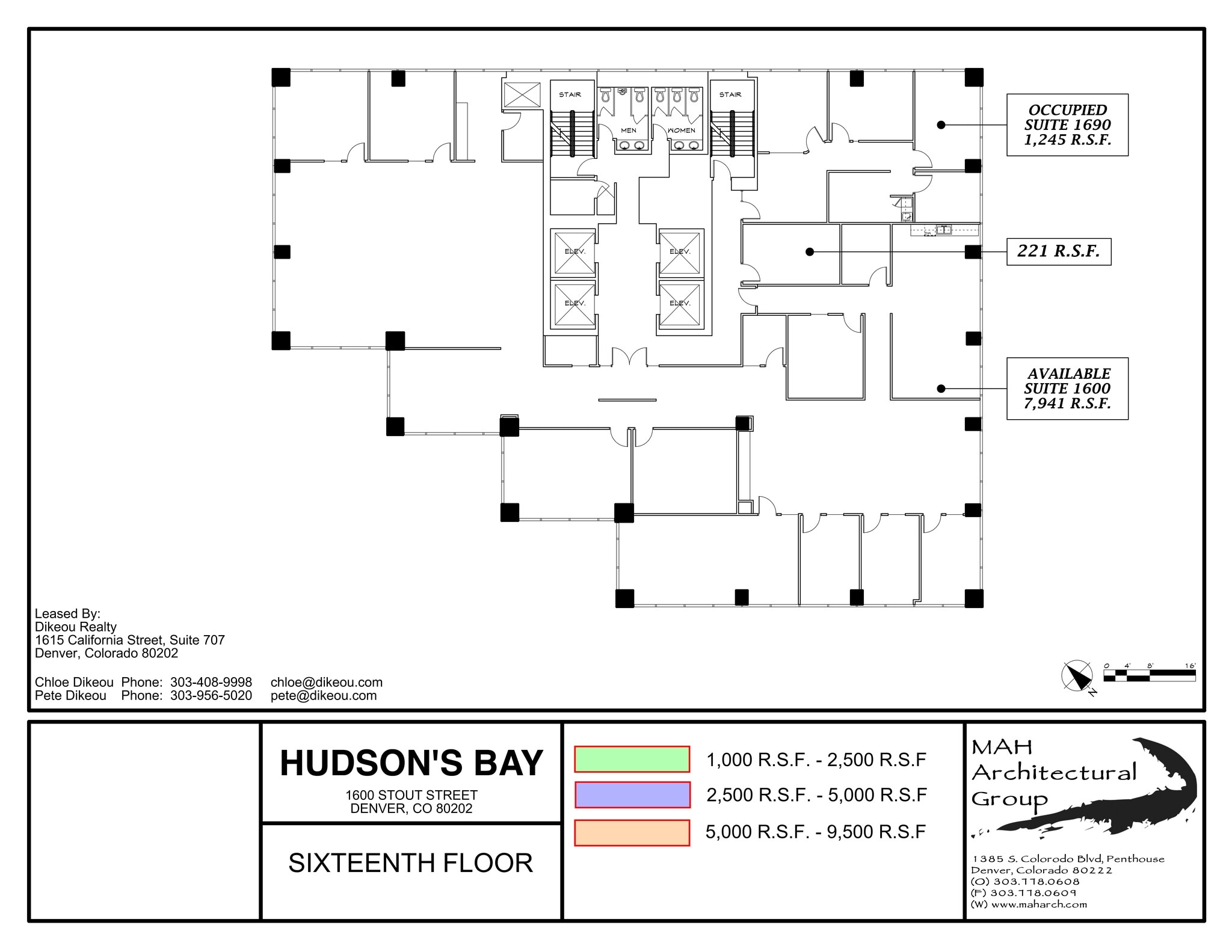 1600 Stout St, Denver, CO à louer Plan de site– Image 1 sur 1