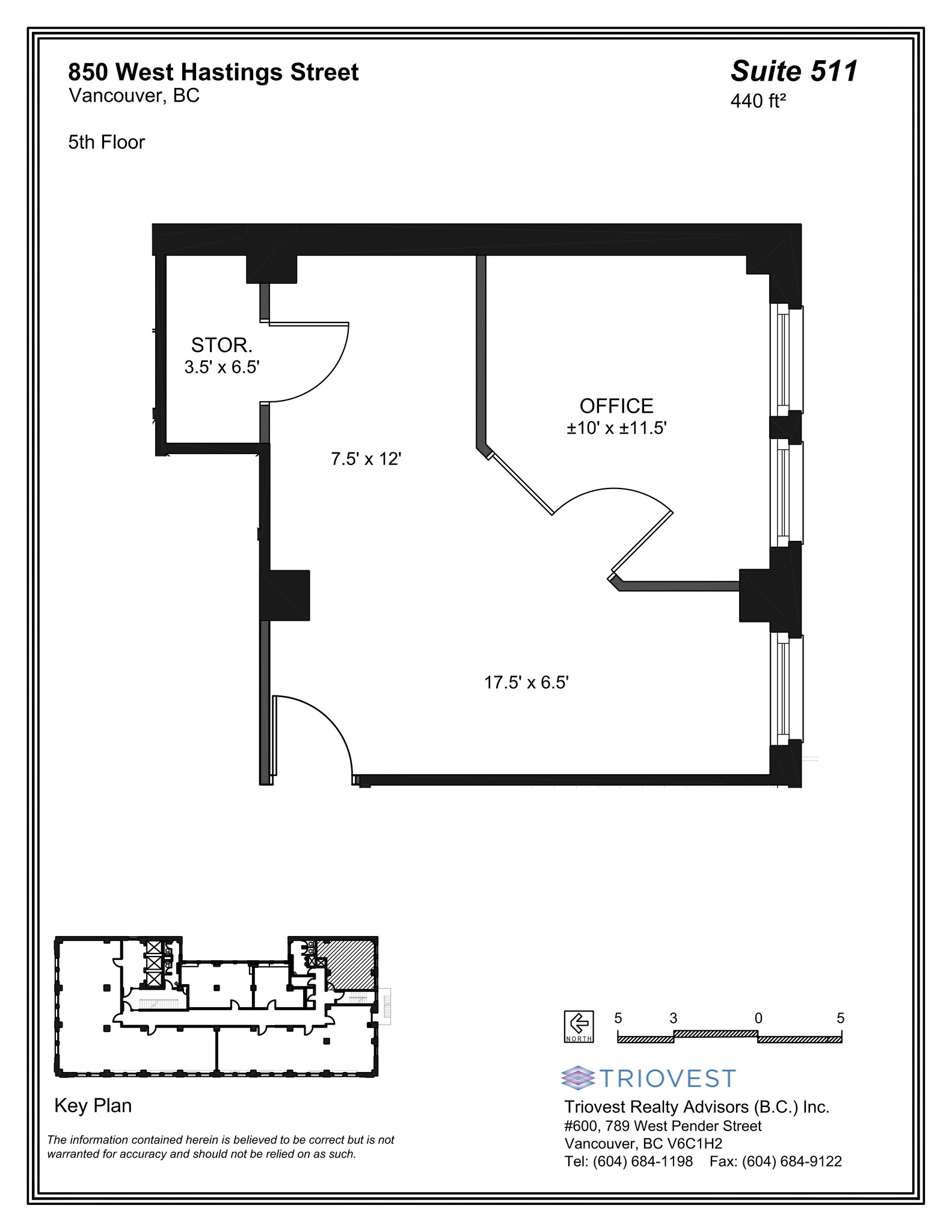 850 W Hastings St, Vancouver, BC à louer Plan de site– Image 1 sur 2