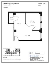 850 W Hastings St, Vancouver, BC à louer Plan de site– Image 1 sur 2