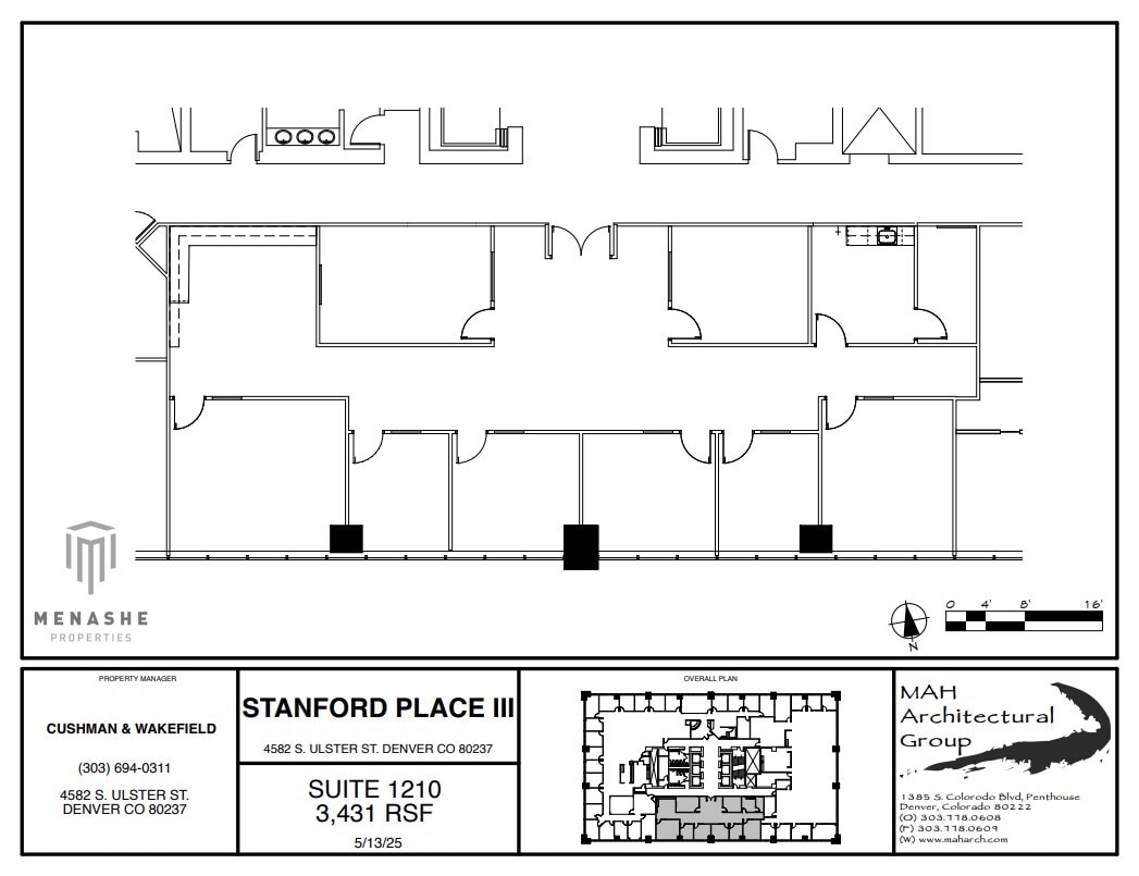4582 S Ulster St, Denver, CO à louer Plan d’étage– Image 1 sur 1