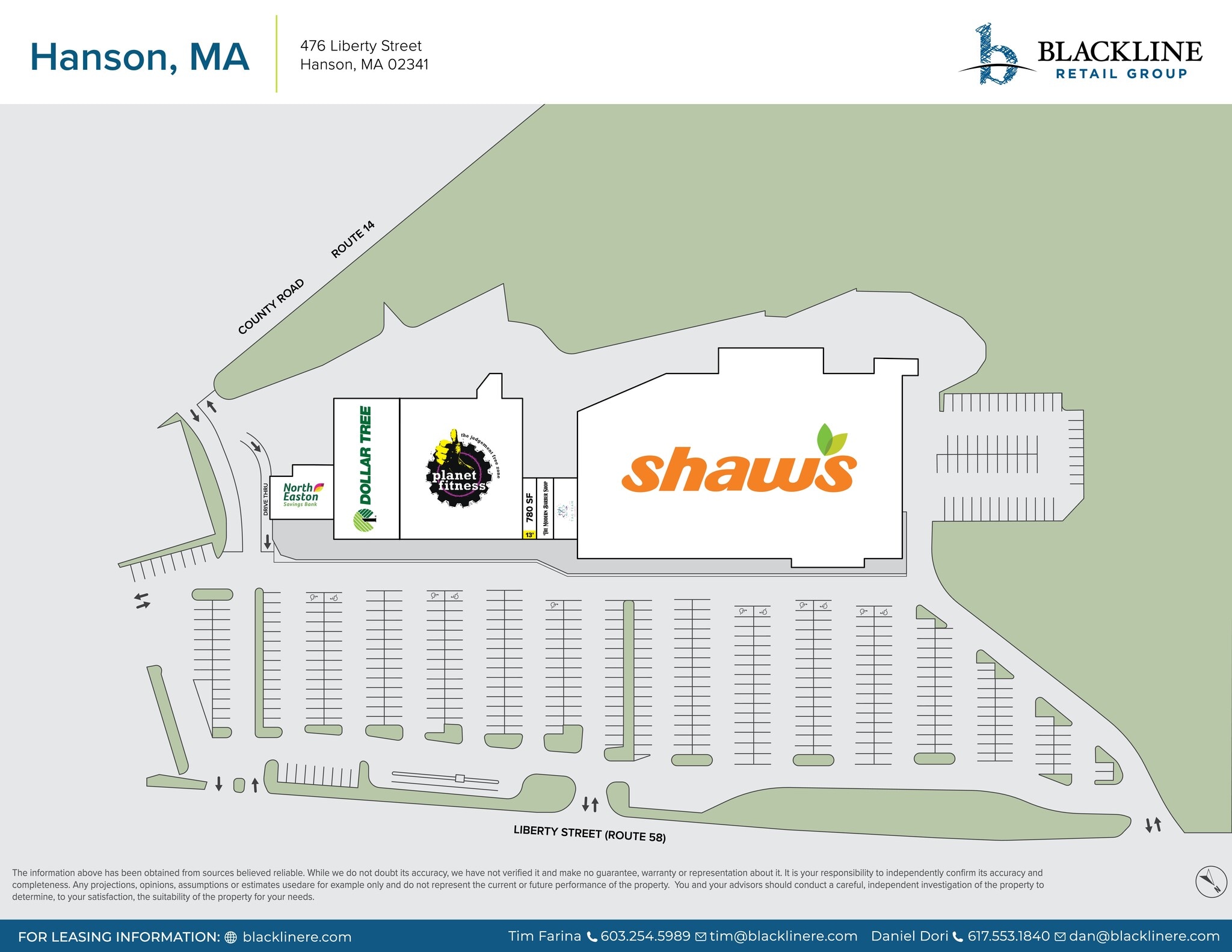 430-472 Liberty St, Hanson, MA à louer Plan de site– Image 1 sur 1