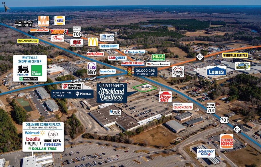 1780 US-701 byp, Whiteville, NC à vendre - Photo de l’immeuble – Image 3 sur 6