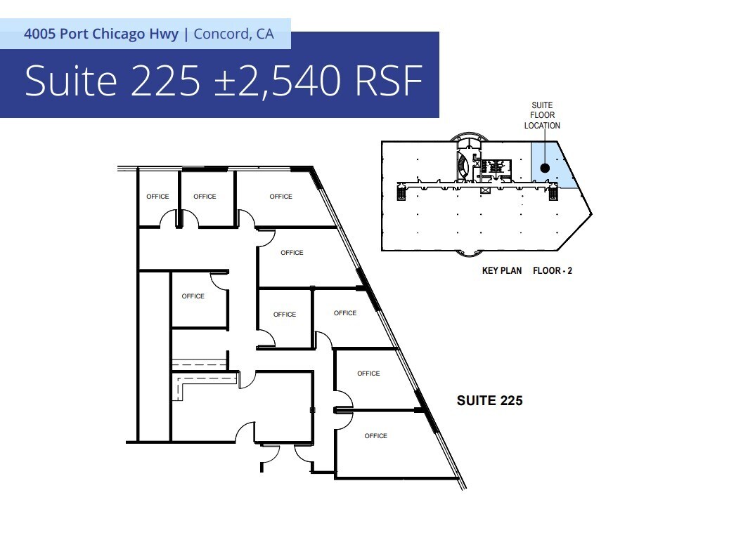 4005 Port Chicago Hwy, Concord, CA à louer Plan d’étage– Image 1 sur 1