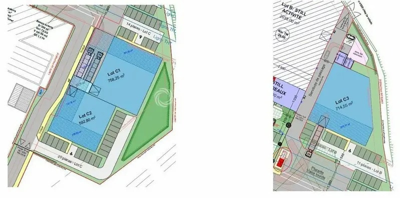 Local d’activités dans Les Sorinières à louer - Plan de site – Image 2 sur 12