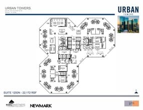 222 W Las Colinas Blvd, Irving, TX à louer Plan d’étage– Image 2 sur 3