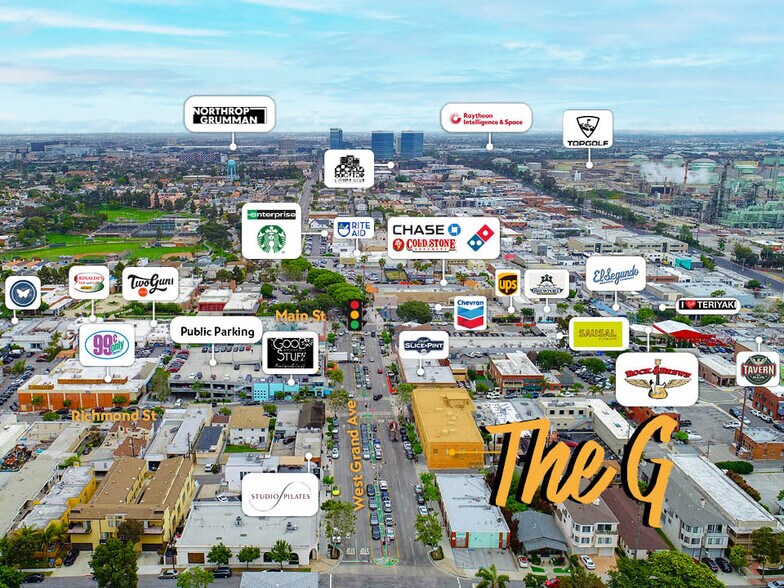 200-210 W Grand Ave, El Segundo, CA à louer - Aérien – Image 3 sur 4