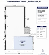 5906-5972 Pembroke Rd, West Park, FL à louer Plan d’étage– Image 1 sur 1