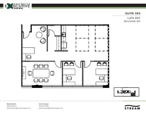 301 McCullough Dr, Charlotte, NC à louer Plan d’étage– Image 1 sur 1