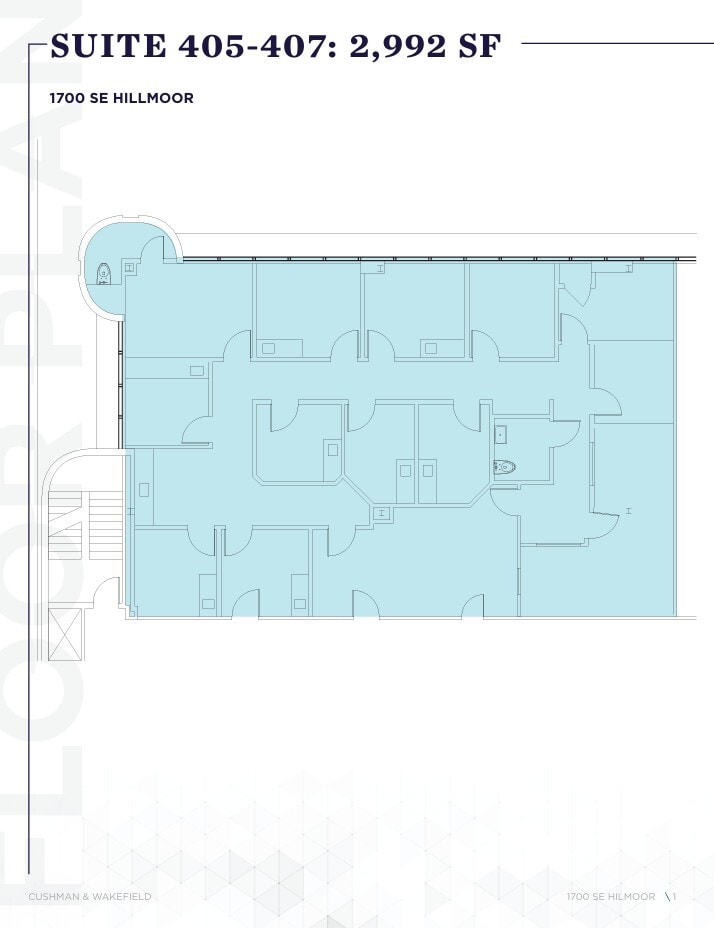 1700 SE Hillmoor Dr, Port Saint Lucie, FL à louer Plan d’étage– Image 1 sur 1