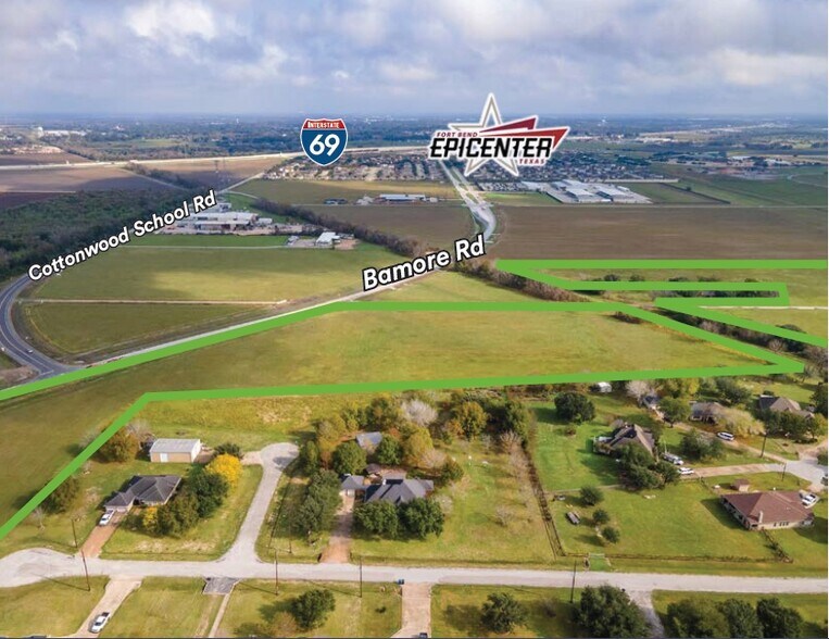 Bamore Rd & Cottonwood School Rd, Rosenberg, TX à vendre - Aérien – Image 3 sur 11