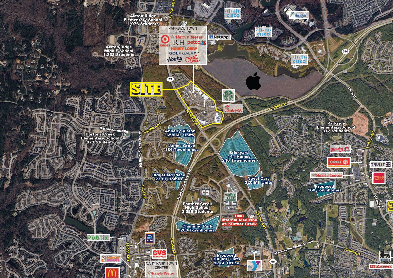 1030-1048 Parkside Main St, Cary, NC à louer Photo principale– Image 1 sur 5