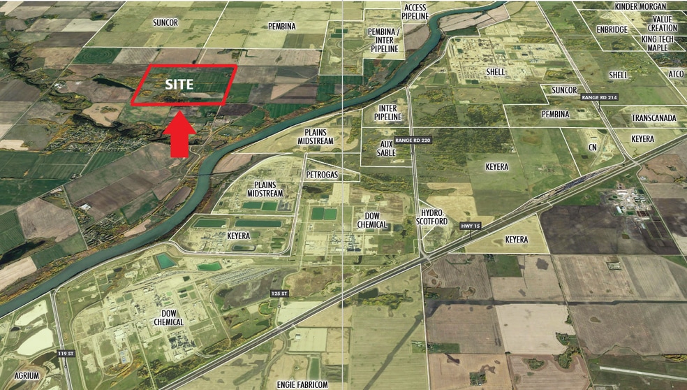 Township Road 555 Range Road 222-223, Sturgeon County, AB à vendre - Aérien – Image 2 sur 9