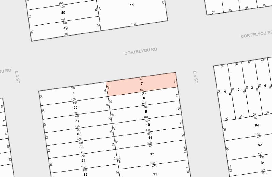 318-320 Cortelyou Rd, Brooklyn, NY à louer - Plan cadastral – Image 2 sur 8