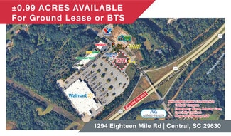 Plus de détails pour 1294 Eighteen Mile Rd, Central, SC - Terrain à louer