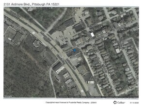 2101 Ardmore Blvd, Pittsburgh, PA - Vue aérienne vue de carte