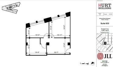 50 Hurt Plz SE, Atlanta, GA à louer Plan d’étage– Image 1 sur 1