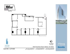 3630 Peachtree Rd NE, Atlanta, GA à louer Plan d’étage– Image 1 sur 1